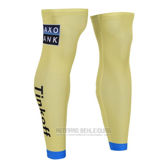 2015 Saxo Bank Radsport Beinwarmer Radfahren Gelb